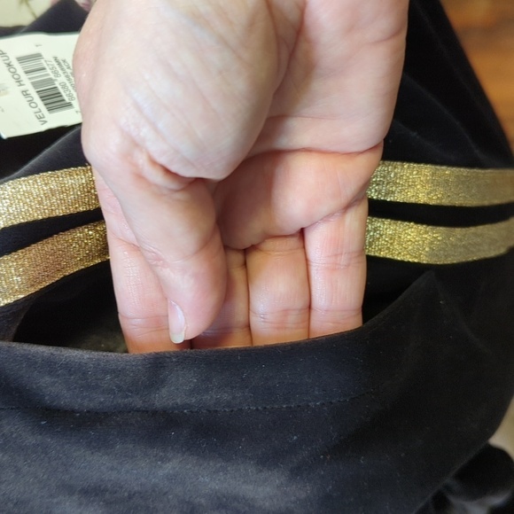 INC International Concepts Men's Side Stripe Black Velour Joggers NWT Size 2XL - Picture 9 of 16